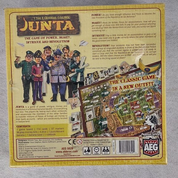 Junta Board Game by Vincent Tsao 2015 AEG Group, New and Sealed - Picture 10 of 14